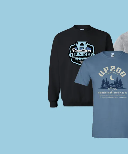 UP200 Merchandise examples with 2026 logo 